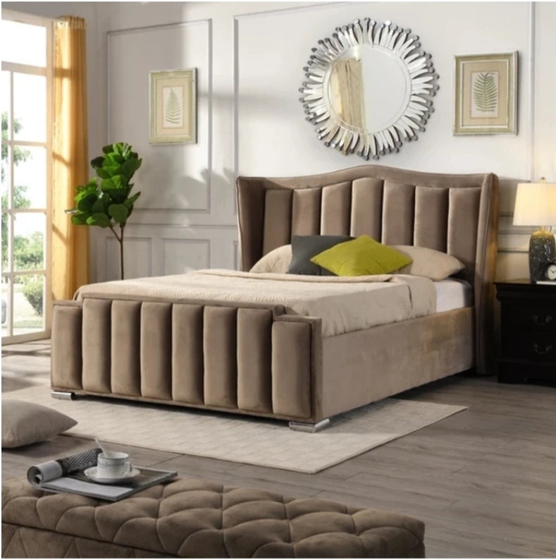 Eric Upholstered Wing-Bed